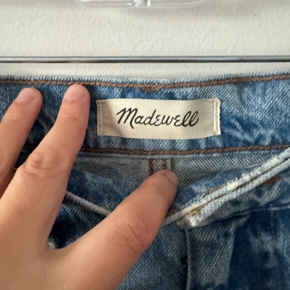 🦋 MADEWELL Relaxed Denim Shorts in Madera Wash: Side-Slit Edition Size 29 - Picture 5 of 5